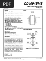 CD4094BMS: Pinout Features