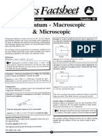 Momentum Macroscopic and Microscopic