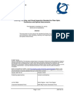 Cleaning, Handling, and Visual Inspection Standard For Fiber Optic Connectors and Optical Interconnects