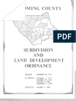 Lycoming County Subdivision Ordinance