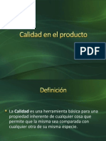 Calidad en El Producto