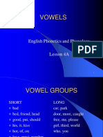 Vowels: English Phonetics and Phonology