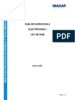 Guía de Ejercicios-2 Electricidad-1 Ley de Ohm: Á R e A D e E E T