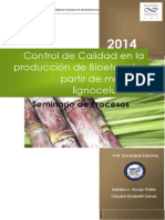 Control de Calidad en La Producción Del Bioetanol SEMINARIO de PROCESOS 2013