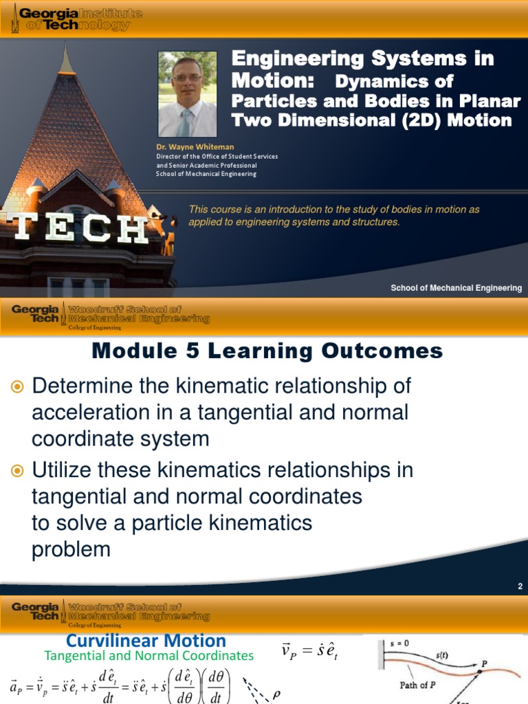 Module 5 - 2D Dynamics | PDF | Acceleration | Kinematics