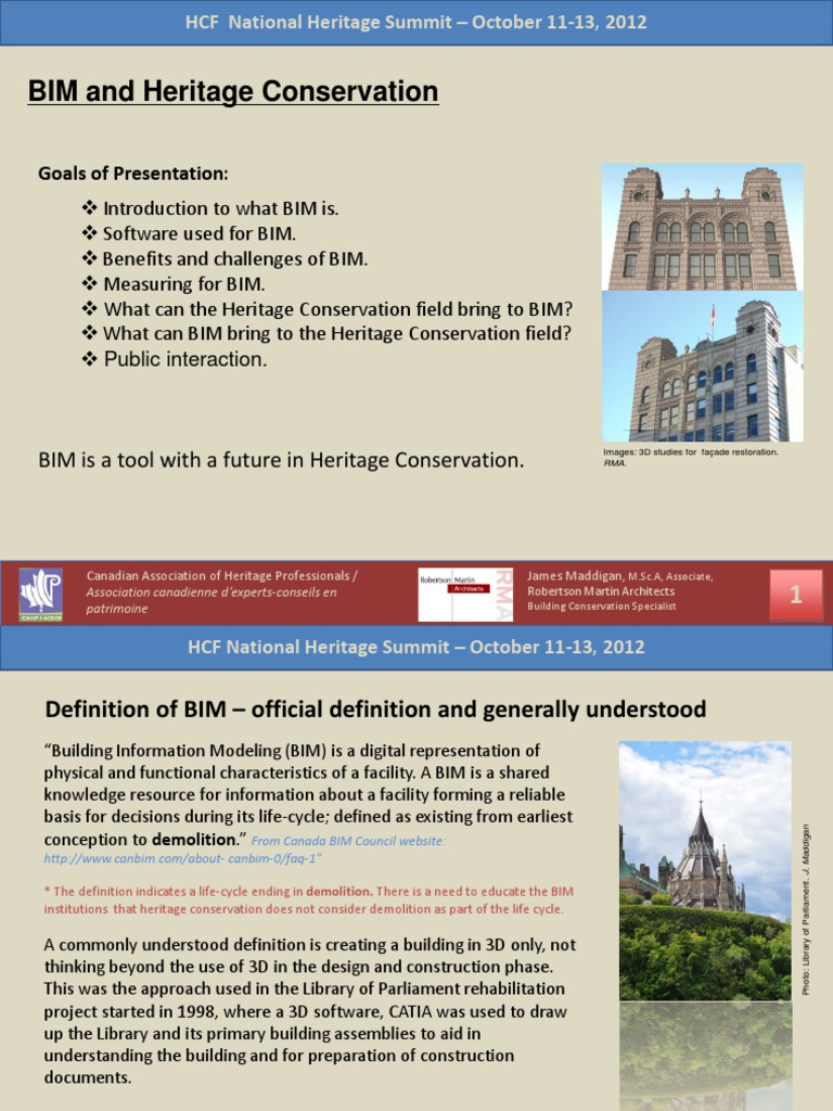 BIM & Heritage | PDF | Building Information Modeling | Science And ...