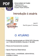 AULA 1 - Introdução À Atuária