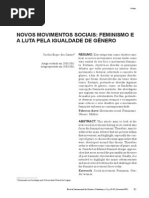 Novos Movimentos Sociais Feminismo e