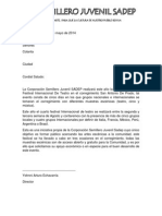 Formato Carta Patrocinio