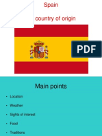 Spain My Country of Origin