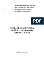 Santa Sé Como Pessoa Jurídica Do DIP PDF