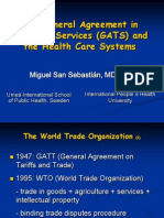 The General Agreement in Trade On Services (GATS) and The Health Care Systems