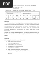 Download Syllabus - Advanced JAVA Programming by api-3728136 SN23311885 doc pdf