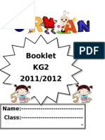 KG2Booklet ترم اول حضانة