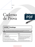 Caderno de Prova: S107b Psicólogo