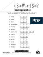 Word Scramble: There To Find Out What They Are, Unscramble The Words Below!