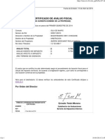 Certificado de Avalúo Fiscal
