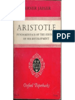 Werner Jaeger Aristotle Fundamentals of the History of His Development 1968
