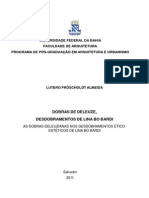 Lutero Pröscholdt Almeida - Dobras de Deleuze, desdobramentos de Lina Bo Bardi _ as dobras deleuzianas nos desdobramentos ético-estéticos de Lina Bo Bardi
