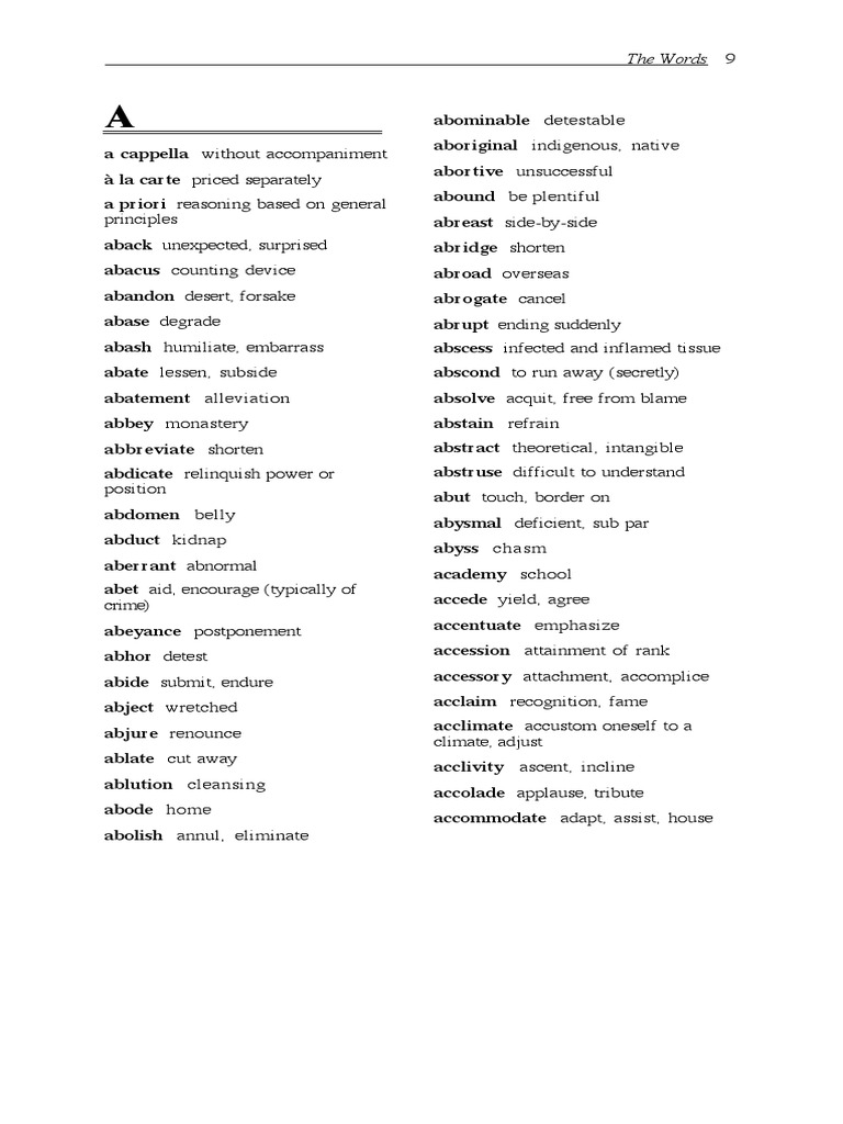 Vocabulary and Analogies Guide | PDF