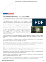 Crecen Intoxicaciones Por Plaguicidas - Portal Institucional. Dirección Del Trabajo. Gobierno de Chile