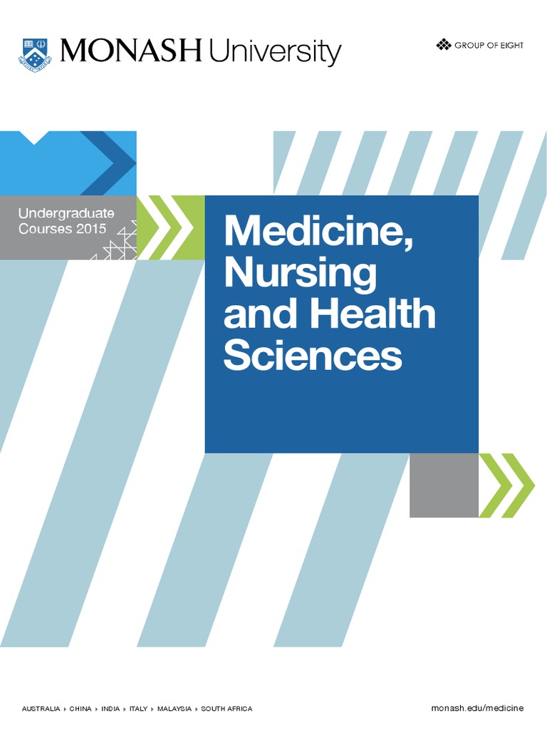 Monash Medicine and Health Courses 2015 | PDF | Nursing | Paramedic
