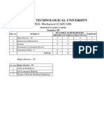 M.E. Mechanical (CADCAM) Vth Sem Teaching Scheme