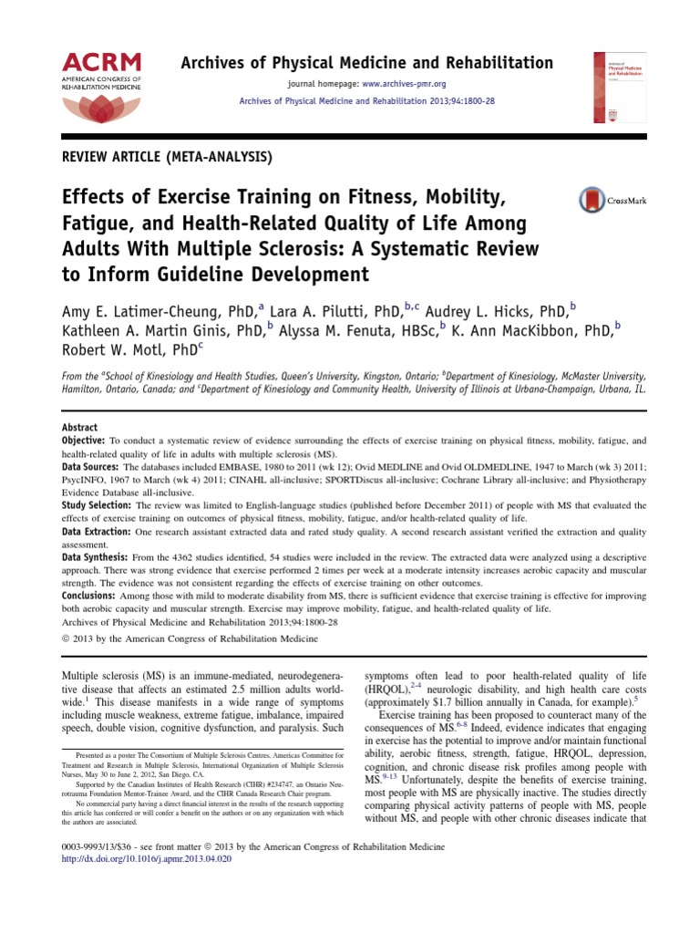 Fitness | PDF | Evidence Based Medicine | Randomized Controlled Trial