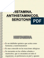 Histamina, Antihistaminicos, Serotonina