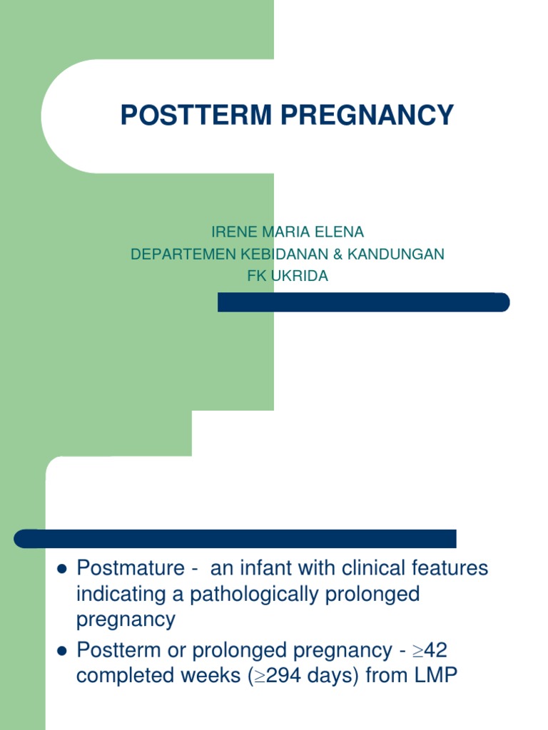 Postterm Pregnancy: Risks and Management | PDF | Childbirth | Pregnancy