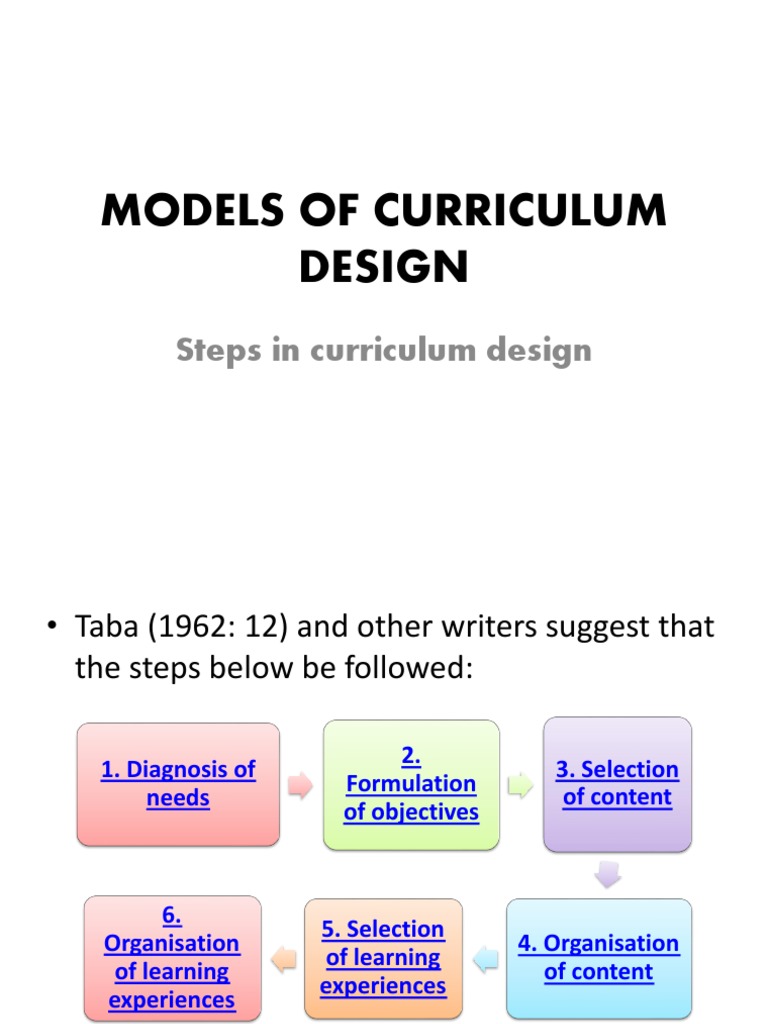 essay about curriculum design