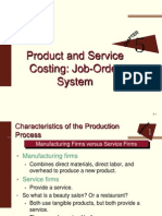 Manufacturing and Service Costing Comparison