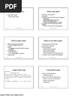 Shell Script Notes