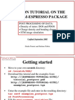 Quantum-Espresso Tutorial on Post-Processing Tools