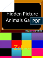 Hidden Picture Animls Game