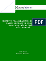 Hs Halka Arzda Uygulanan Fi̇yat İsti̇krari Yöntemleri̇