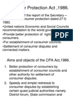 Consumer Protection Act ,1986