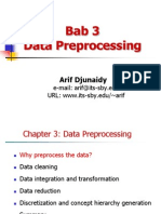 Bab 3 Data Preprocessing: Arif Djunaidy