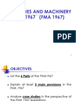  Factories and Machinery Act 1967 (FMA 1967)