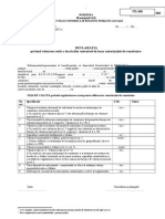 Declaratia Privind Valoarea Reala A Lucrarilor Executate in Baza Autorizatiei de Construire