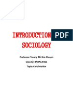 Introduction To Sociology: Professor: Truong Thi Kim Chuyen Class ID: BABA12IU51 Topic: Cohabitation