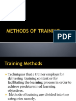Methods of Training Powerpoint
