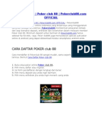 Pokerclub88 - Poker Club 88 - Pokerclub88.com OFFICIAL