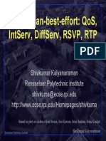 Better-Than-Best-Effort: Qos, Intserv, Diffserv, RSVP, RTP