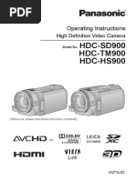Panasonic hdc-tm900 manual