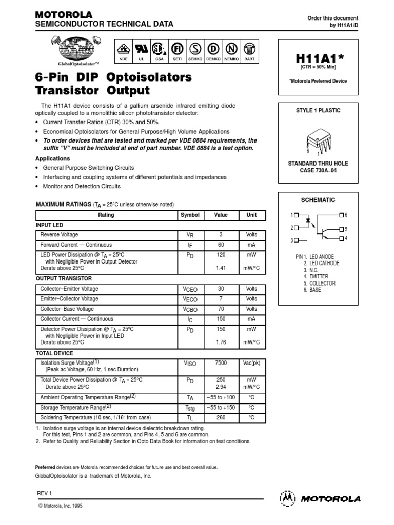 H11A1 | Transistor | Electricity