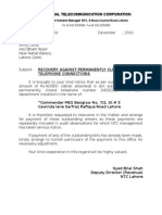 National Telecommunication Corporation: Recovery Against Permanently Closed Telephone Connections