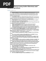 Download Windows Server 2003 Active Directory and Security Questions by dino4u SN23319331 doc pdf