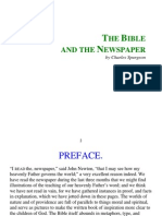 Spurgeon, Charles - Bible and The Newspaper The