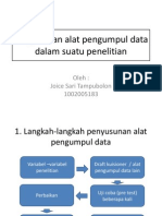 Penyusunan Alat Pengumpul Data Dalam Suatu Penelitian